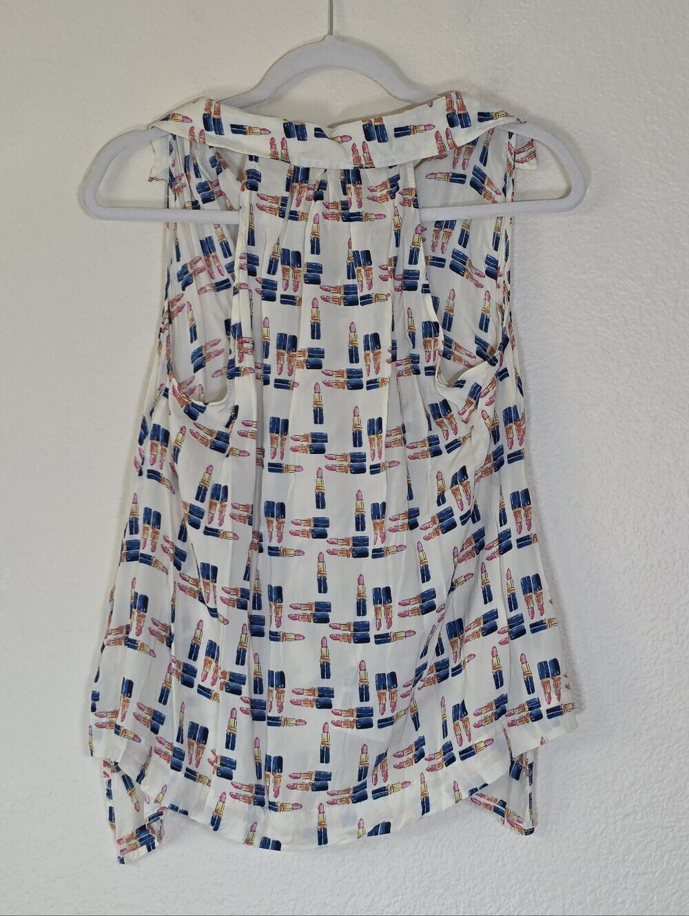 Anthropologie Maeve Lipstick Button Up Top 6 - Picture 4 of 8
